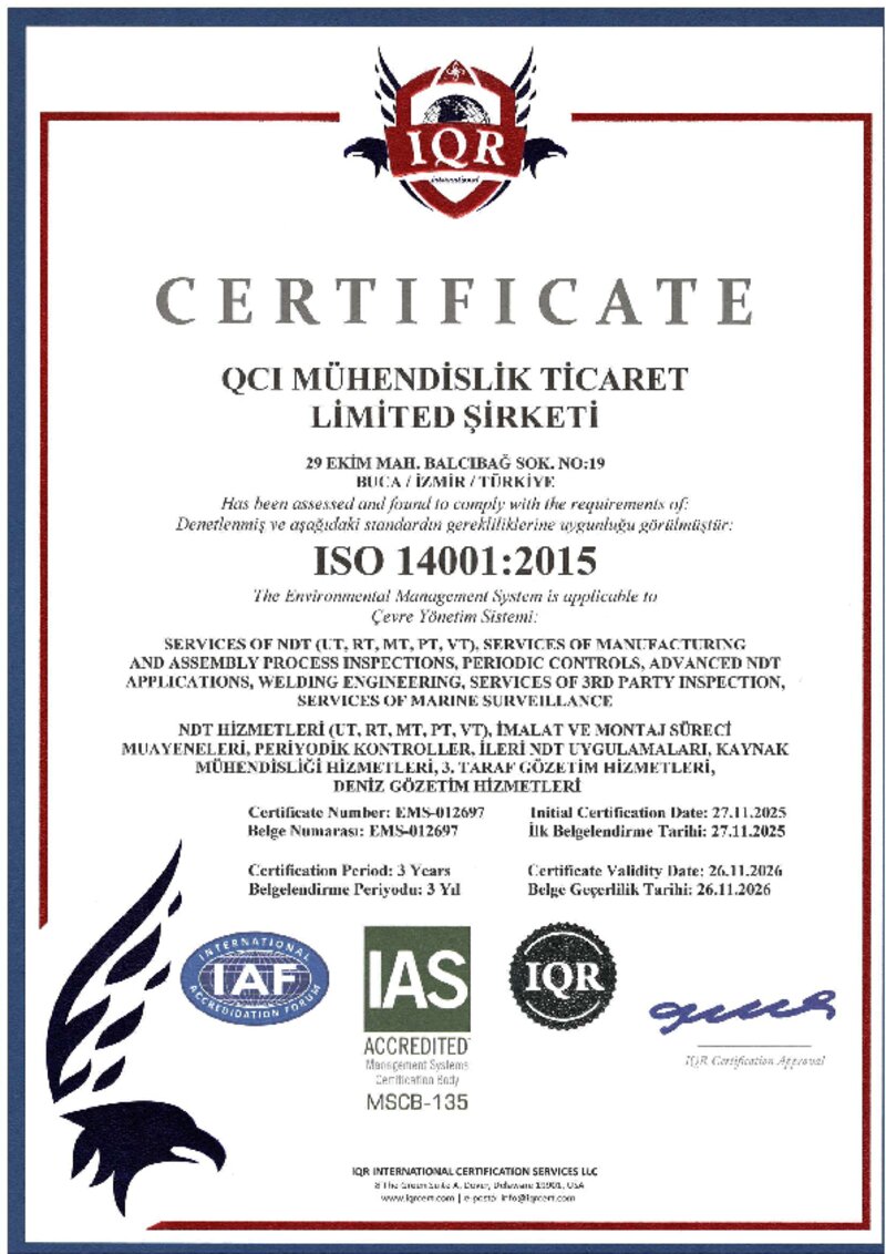 ISO 14001 Çevre Yönetim Sistemi